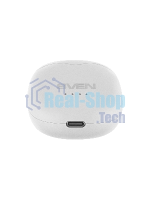 Наушники TWS SVEN E-727BT белый, вкладыши, Bluetooth, сенсорное управление, до 24 ч