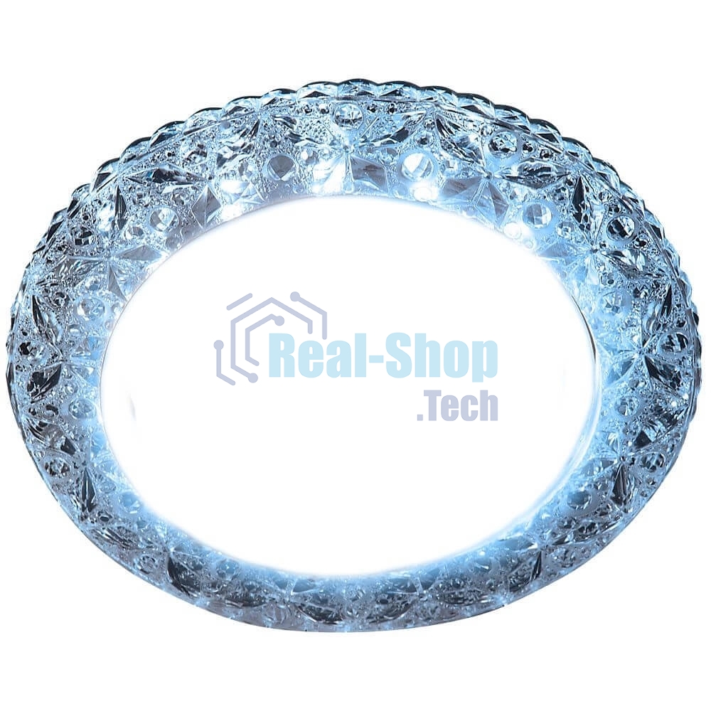 Точечный светодиодный светильник Ambrella Light хром/прозрачный GX53+3W/LED COLD/ G308 CL/CLD