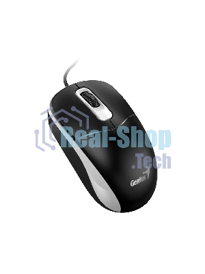 Мышь проводная Genius DX-111 черно-серый, 1200 dpi, USB, кнопки - 3