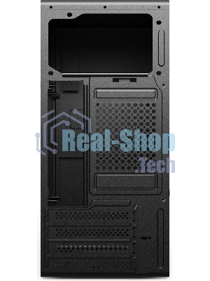 Компьютерный корпус CBR mATX Minitower V201, без БП, 2хUSB 2.0, HD Audio+Mic, черный PCC-MATX-V201-WPSU