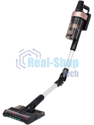 Пылесос вертикальный Vitek VT-CLS01AQUA черный/медный, питание от аккумулятора, 250 Вт, уборка влажная/сухая, пылесборник 0.55 л