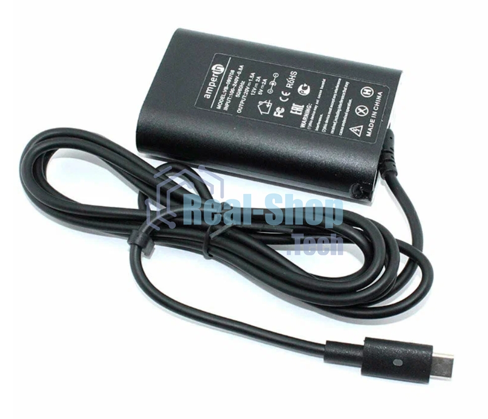 Блок питания (сетевой адаптер) Amperin 5V 3A - 20V 3,25A 65W Type-C, тонкий корпус