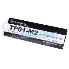 Термопрокладка Silverstone G560TP01M200010 Efficient heat conduction pad for reducing temperature,Supports M.2 SSD up to 110мм in length,Safe and easy to use