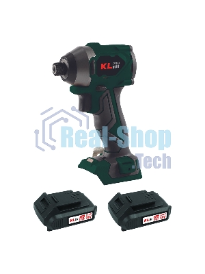 Профессиональный бесщеточный винтоверт аккумуляторный KLPRO KLDV18BH-20 (18В, Li-ion-2шт, 2.0А·ч, 220Нм, 2 скорости, подсветка,З/У,в кейсе)