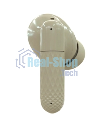 Наушники TWS More choice БВ37 бежевый, внутриканальные, Bluetooth, сенсорное управление, до 4 ч