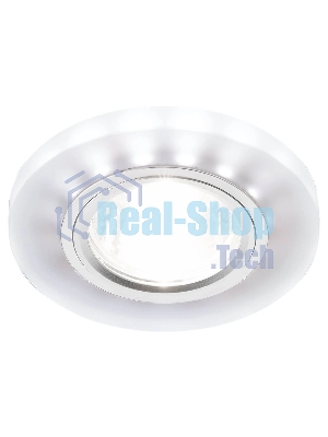 Точечный светодиодный светильник Ambrella Light матовый/хром/MR16+3W/LED WHITE/ S214 WH/CH/WH