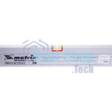 Правило алюминиевое с уровнем Matrix, L-3,0 м, 2 ручки