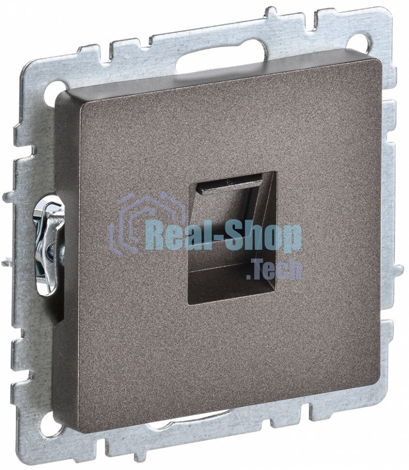 Розетка компьютерная IEK BRITE РК10-БрТБ RJ45 кат.5E темная бронза