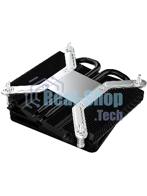 Кулер для процессора ID-COOLING IS-23i черный LGA1851/1700/1200/115X низкопрофильный высота 23мм (48шт/кор, TDP 45W, PWM, 2 тепл.трубки, медная база, FAN 80мм) BOX