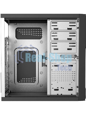 Компьютерный корпус с блоком питания 450Вт. Сase Forza mATX, 450W, 2xUSB 3.0, Black, w/o FAN, 12 см fan PSU, power cord
