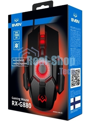 Мышь проводная SVEN RX-G880 черный, 7000 dpi, USB, кнопки - 7