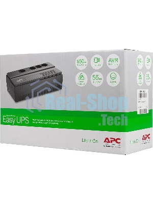 Источник бесперебойного питания APC Back-UPS BV650I-GR / 650ВА / 375Вт / 4 х CEE 7 (евророзетка)