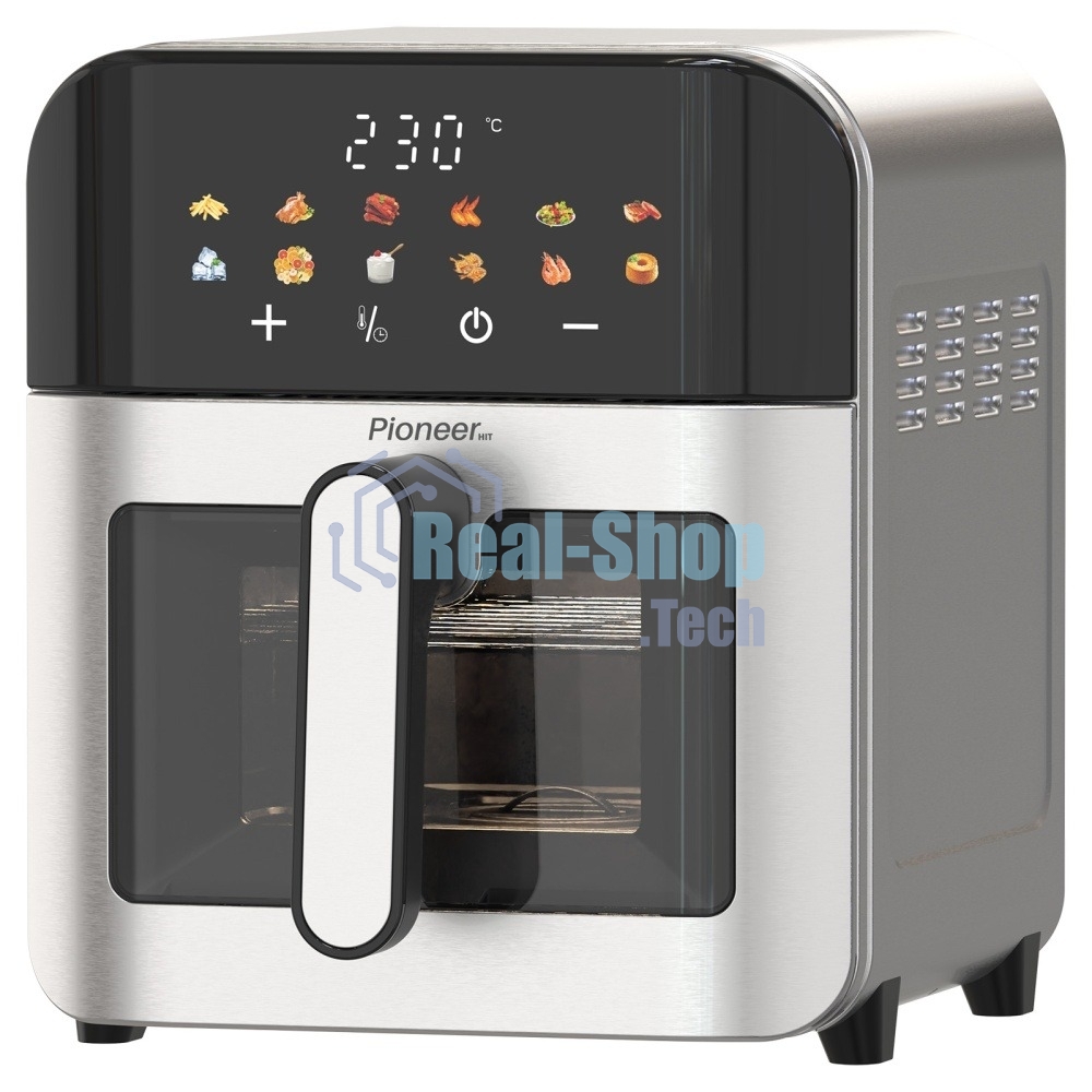 Аэрогриль Pioneer SM521D, стальной, 2100 Вт, сенсор, 12 программ
