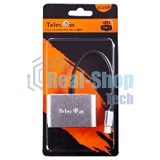 USB-концентратор Telecom TUC055, USB Type-C, HDMI/USB/PD/VGA, USB