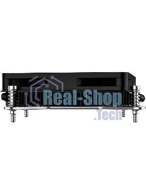 Кулер для процессора ID-COOLING IS-23i черный LGA1851/1700/1200/115X низкопрофильный высота 23мм (48шт/кор, TDP 45W, PWM, 2 тепл.трубки, медная база, FAN 80мм) BOX