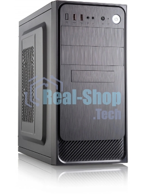 Компьютерный корпус с блоком питания 450Вт. Сase Forza mATX, 450W, 2xUSB 3.0, Black, w/o FAN, 12 см fan PSU, power cord