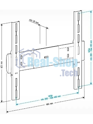 Кронштейн для телевизора Holder LCD-F4611 черный, 32