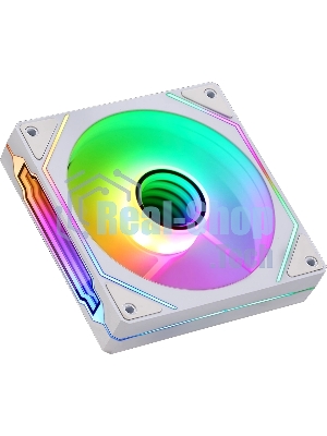 Вентилятор для корпуса Aerocool/Formula Floe 12WH ARPW ARGb белый, 120 мм, 1500 об/мин, 26.8 дБ, 4 pin