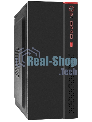 Компьютерный корпус Miditower ExeGate AA-443U-UNS350 (ATX, БП UNS350 с вент. 12см, 2хUSB+1хUSB 3.0+HD Audio, черный)