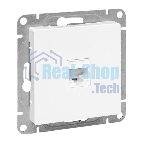 Механизм розетки RJ45 (cat5) EKF UP1-SOW-RJ45-5 белый Эпика