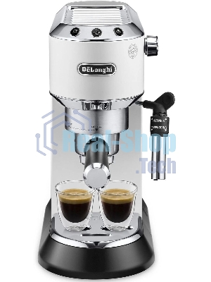 Кофеварка эспрессо DeLonghi EC685.W белый, исп. кофе - молотый/чалды, 1.1 л, 1350 Вт, 15 бар