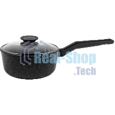 Ковш Maunfeld Galaxite MF18GLX01SP из литого алюминия со стеклянной крышкой, 18 см, 1,6 л