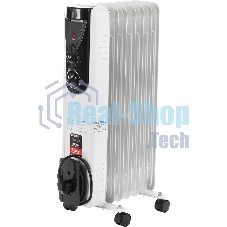 Обогреватель масляный Centek CT-6200 (7 секций) белый, 700/1000/1500 Вт, 15 м2, термостат