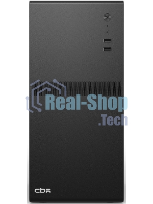 Компьютерный корпус CBR mATX Minitower V201, без БП, 2хUSB 2.0, HD Audio+Mic, черный PCC-MATX-V201-WPSU