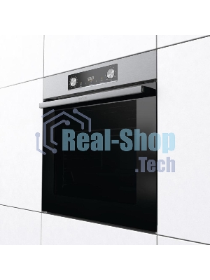 Встраиваемый электрический духовой шкаф Gorenje BO6737E02X, 77 л, 300 °C, конвекция, электрический гриль, класс A