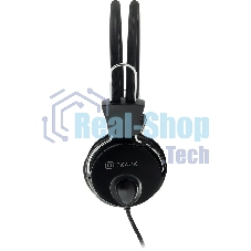 Проводные наушники Oklick HS-M200 черный, накладные, Jack 3.5 мм