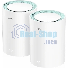 Бесшовный Mesh роутер Cudy M1500 (M1500(2-PACK)) AX1500 10/100/1000BASE-TX (упак.:2шт)