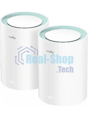 Бесшовный Mesh роутер Cudy M1500 (M1500(2-PACK)) AX1500 10/100/1000BASE-TX (упак.:2шт)