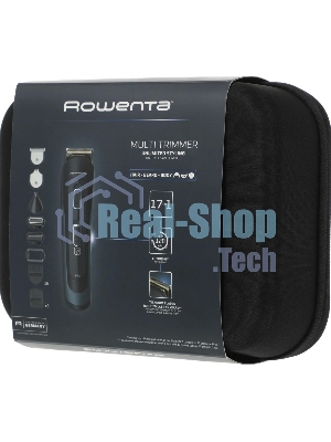 Триммер Rowenta Selectium TN9464E0 черный/хром (насадок в компл:16шт)