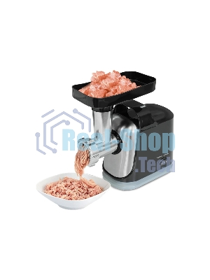 Мясорубка электрическая Zigmund & Shtain ZMG-043 черный, 1500 Вт, 1.5 кг/мин, реверс, защита от перегрузки, насадки - 4
