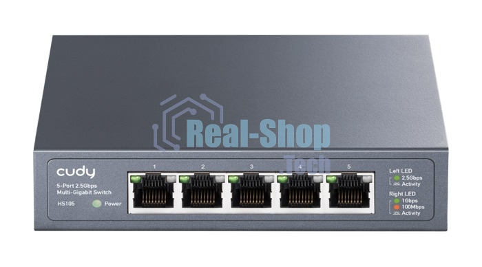Коммутатор Cudy HS105, 5×2.5 Гбит/с