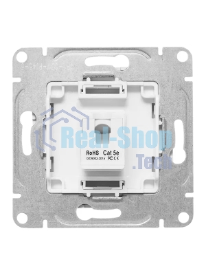 Механизм розетки RJ45 (cat5) EKF UP1-SOW-RJ45-5 белый Эпика