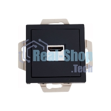 Розетка HDMI, механизм, карбон AtlasDesign