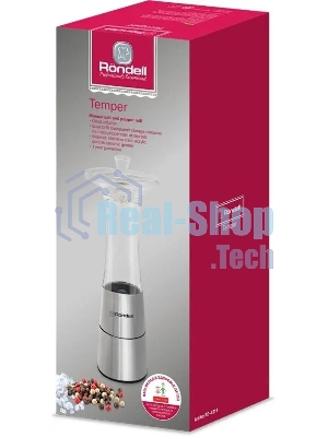 Мельница для соли и перца Rondell Temper RD-1318, стальной