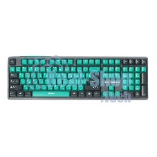 Клавиатура Raskat KM004 проводная, USB Type-A, зелёный/серый