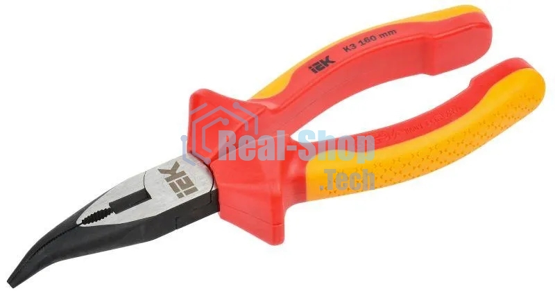 Тонкогубцы IEK K3 ARMA2L 3 изогнутые, диэлектрические, 160 мм