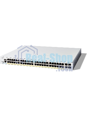 Коммутатор Cisco Catalyst C1300-48P-4G, 48×1 Гбит/с, 4×1 Гбит/с SFP