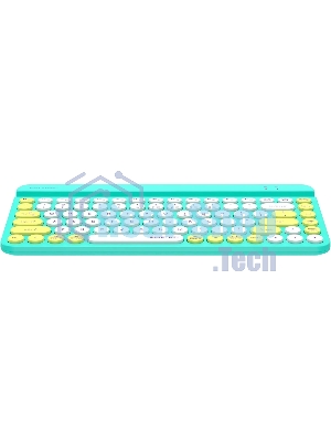 Клавиатура беспроводная A4Tech Fstyler FBK30, USB, Bluetooth/Радиоканал, зеленый
