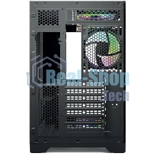 Компьютерный корпус Forza FZ-G42A Seaview TG ATX Case, black, w/o psu, Tempered glass front panel, 1x3,5