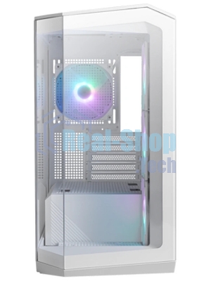 Компьютерный корпус MSI MAG Pano M100R PZ White , Micro-ATX, 1xUSB 3.2 Gen 1, 1xUSB 3.2 Gen2 Type-C, 4x120мм ARGB Fan, ARGB+PWM Control Board, TG, WHITE