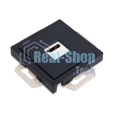 Розетка HDMI, механизм, карбон AtlasDesign