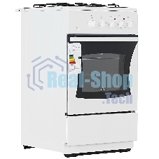Плита комбинированная Flama RK 23-105 W белый, конфорок 4 шт, духовка 50 л, 50 см x 85 см x 60 см