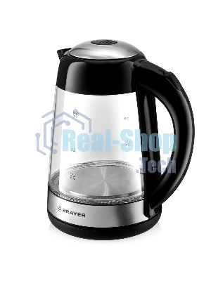 Чайник электрический BRAYER BR1012BK, 2200 Вт, 1.7 л