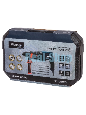 Перфоратор PIONEER RH-E1100H-01C, SDS-plus, 1100 Вт, 4 Дж, от сети