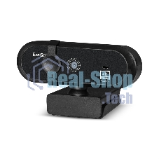 Веб-камера ExeGate Stream HD-4000 3840x2160, 30 кадр/с, USB Type-A, микрофон (2 шт, шумоподавление), автоматическая фокусировка, шторка приватности, универсальное крепление