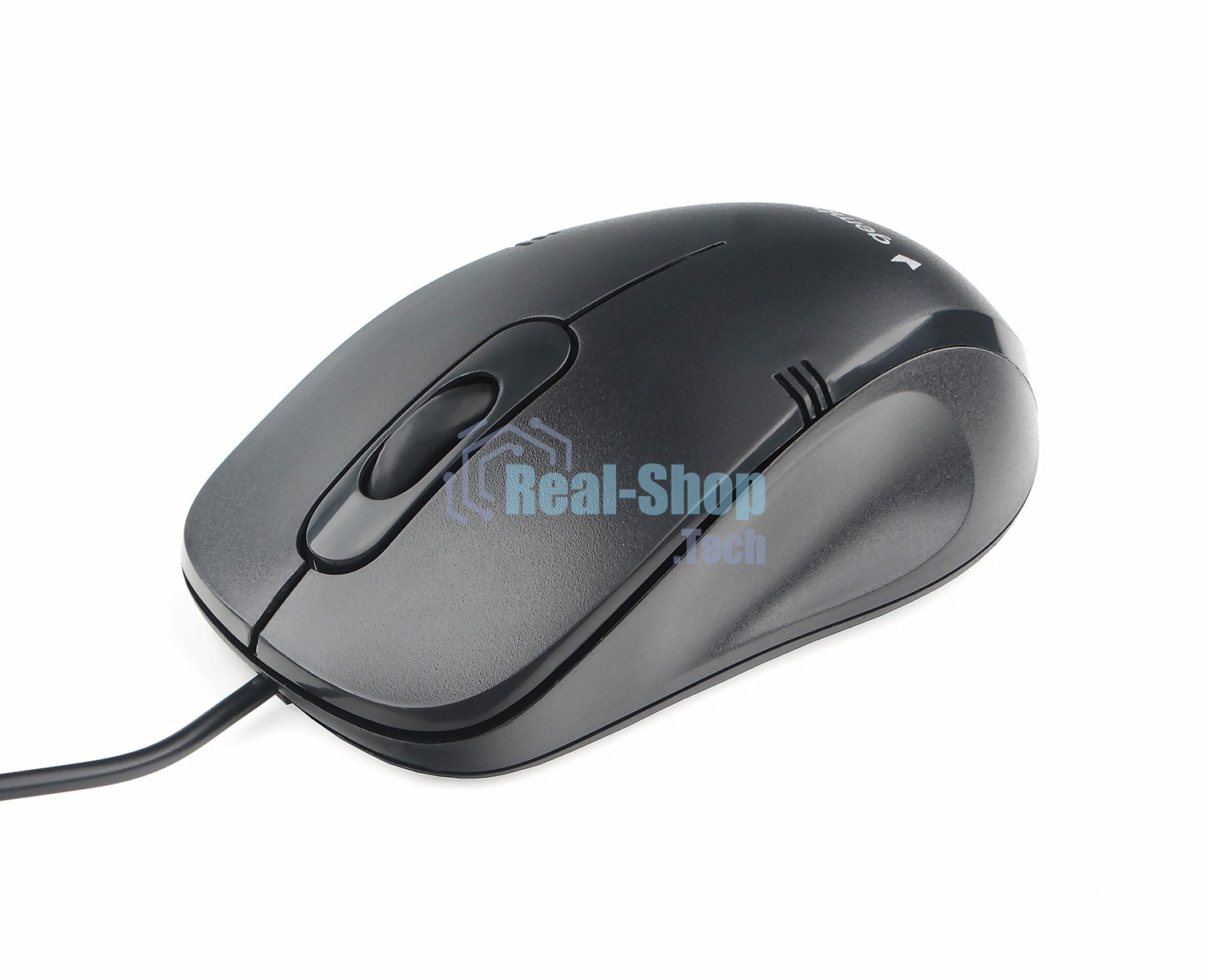 Мышь проводная Gembird MOP-100 черный, 1000 dpi, USB, кнопки - 3